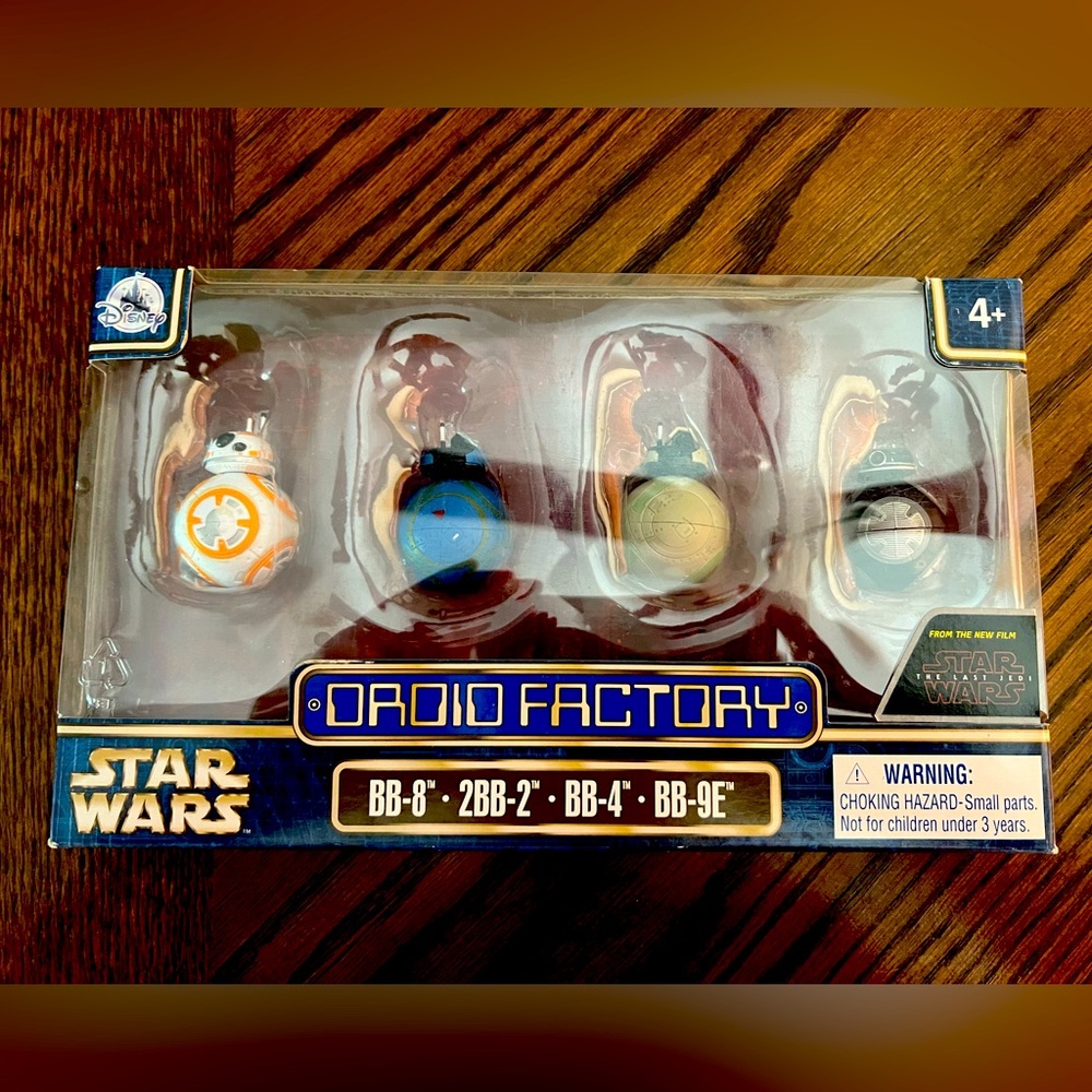NIB Star Wars Droid Factory BB-8 2BB-2 BB-4 BB-9E